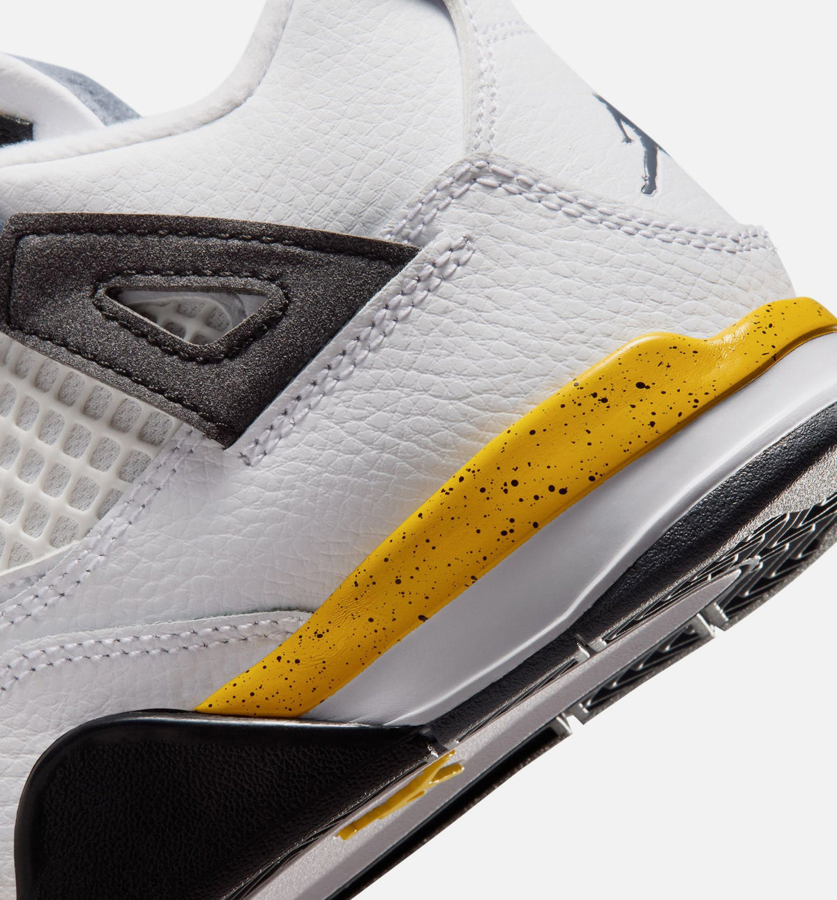 Air Jordan 4 Retro "Rare Air" Tour Yellow Preschool Lifestyle Shoes – White/Dark Blue Grey/Black/Tour Yellow