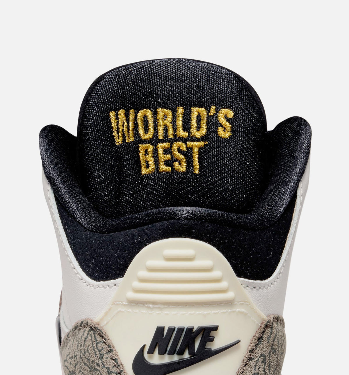 Air Jordan 3 Retro Sail and University Red Preschool Lifestyle Shoes – Sail/Black/University Red/Pale Ivory