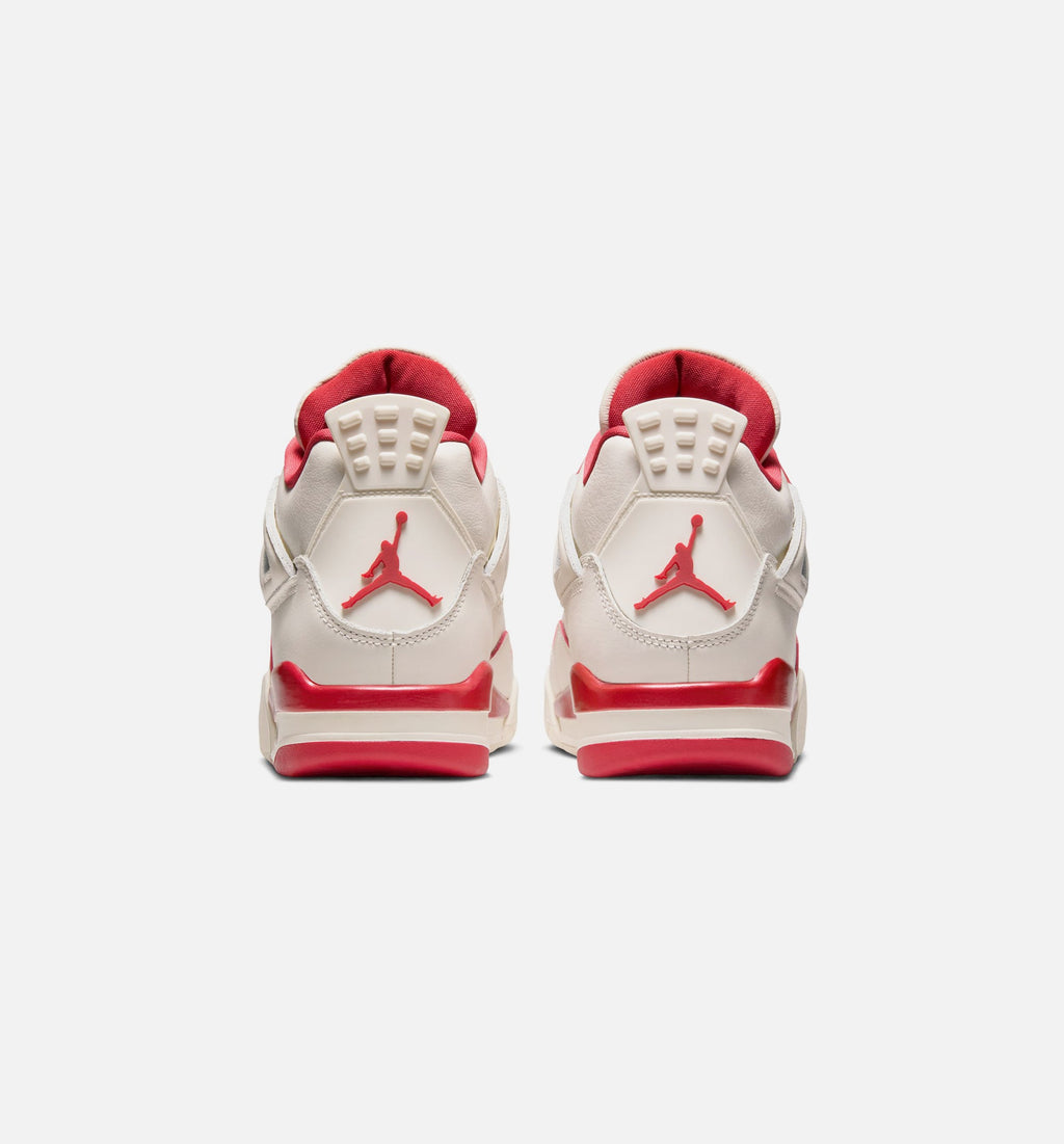 Air Jordan 4 Retro "Valentine's Day" Women's Lifestyle Shoes – Pale Ivory/Sierra Red/Tough Red