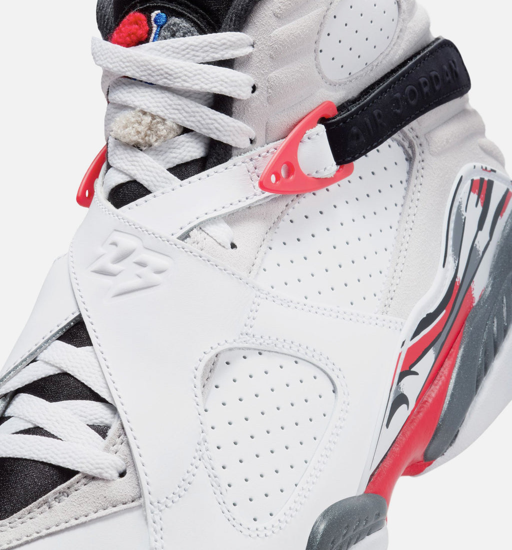 Air Jordan 8 Retro True Red Men's Lifestyle Shoes – White/Black/True Red