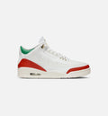 Air Jordan 3 Retro "El Vuelo" Men's Lifestyle Shoes – Summit White/Pine Green/Dragon Red/Metallic Gold