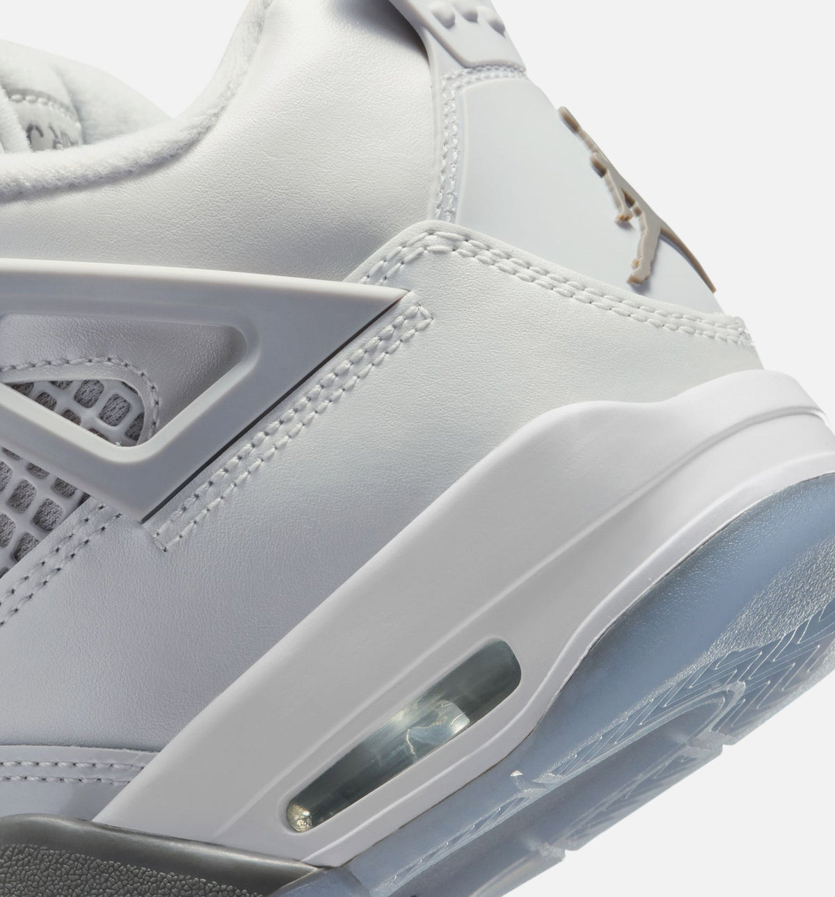 Air Jordan 4 Retro "Blue Chill" Grade School Lifestyle Shoes – Photon Dust/Blue Chill/Flat Pewter/White/Blue Tint