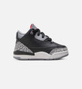 Air Jordan 3 Retro "Black Cement" Infant/Toddler Lifestyle Shoes – Black/Fire Red/Cement Grey/Summit White