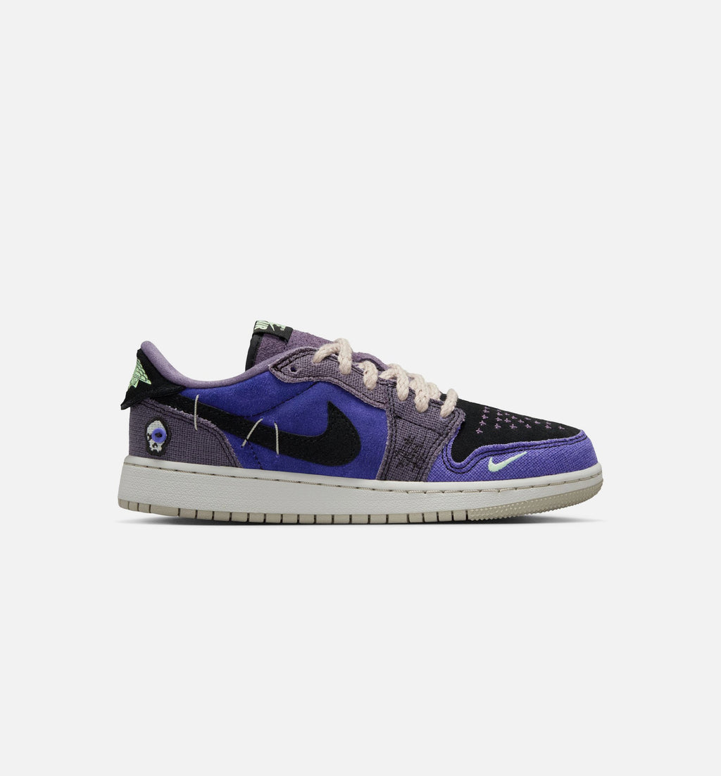 Air Jordan 1 Low OG "Regency Purple" Grade School Lifestyle Shoes – Regency Purple/Vapor Green/Black/Dark Raisin