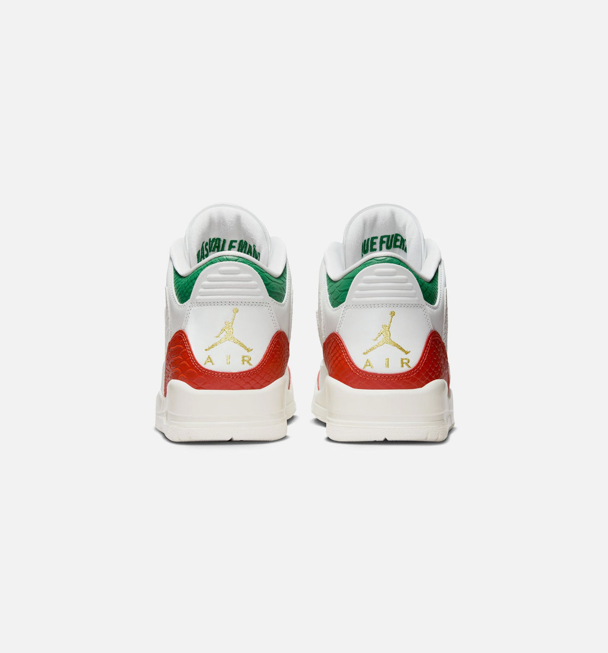 Air Jordan 3 Retro "El Vuelo" Men's Lifestyle Shoes – Summit White/Pine Green/Dragon Red/Metallic Gold