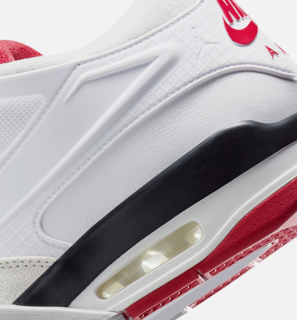 Air Jordan 4 RM Men's Lifestyle Shoes – White/Black/Neutral Grey/Varsity Red