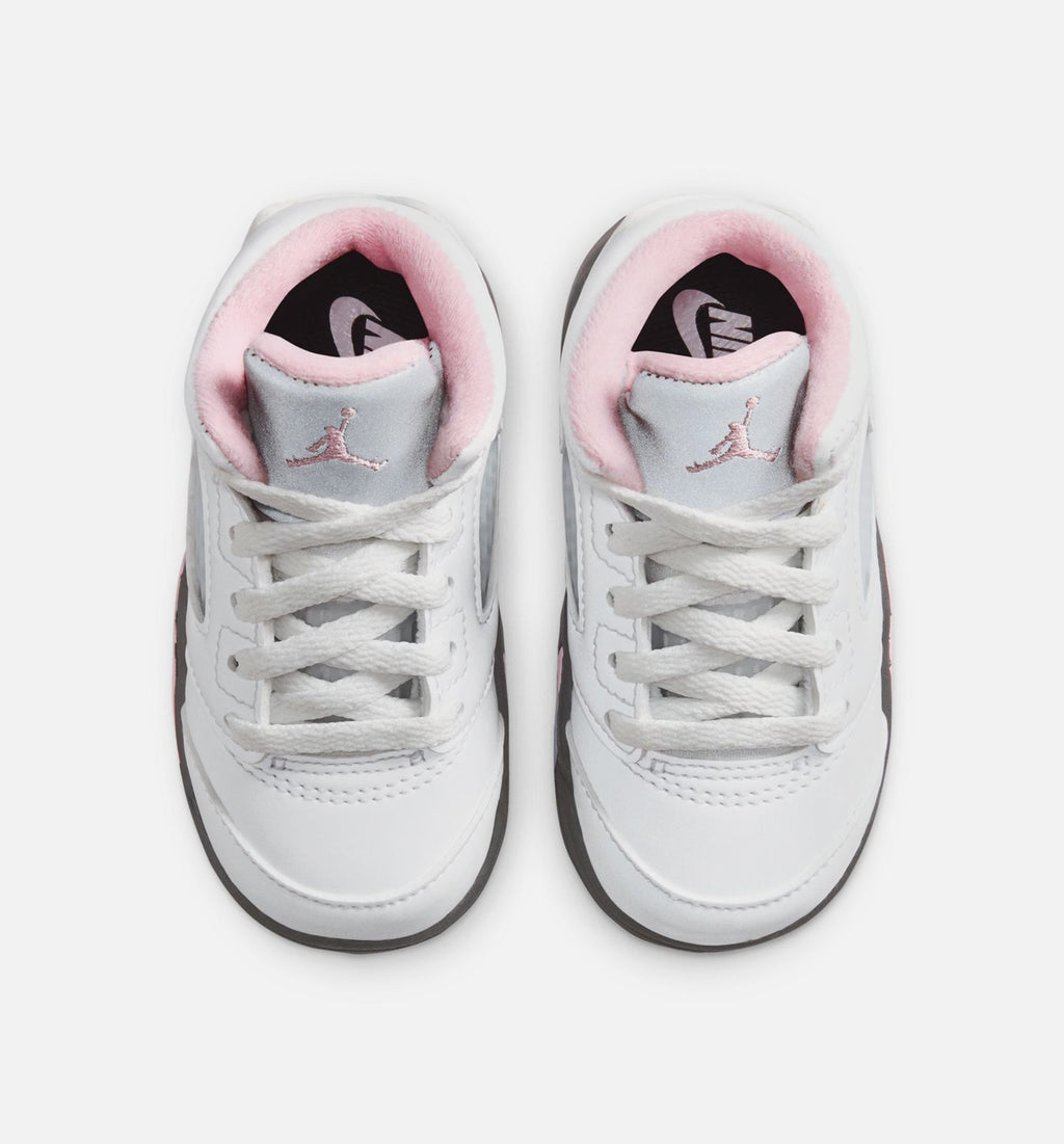 Air Jordan 5 Retro "Medium Soft Pink" Infant/Toddler Lifestyle Shoes – White/Black/Medium Soft Pink