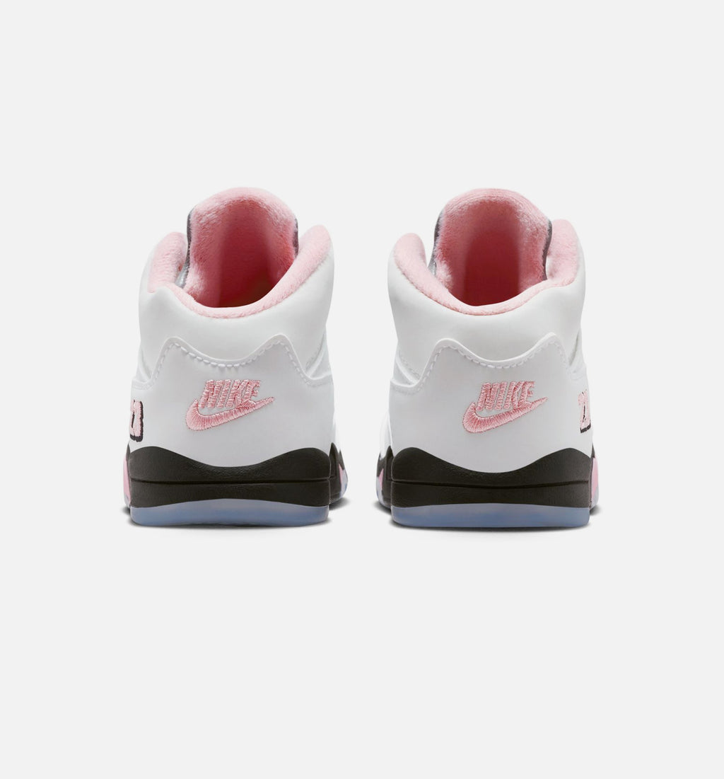 Air Jordan 5 Retro "Medium Soft Pink" Infant/Toddler Lifestyle Shoes – White/Black/Medium Soft Pink