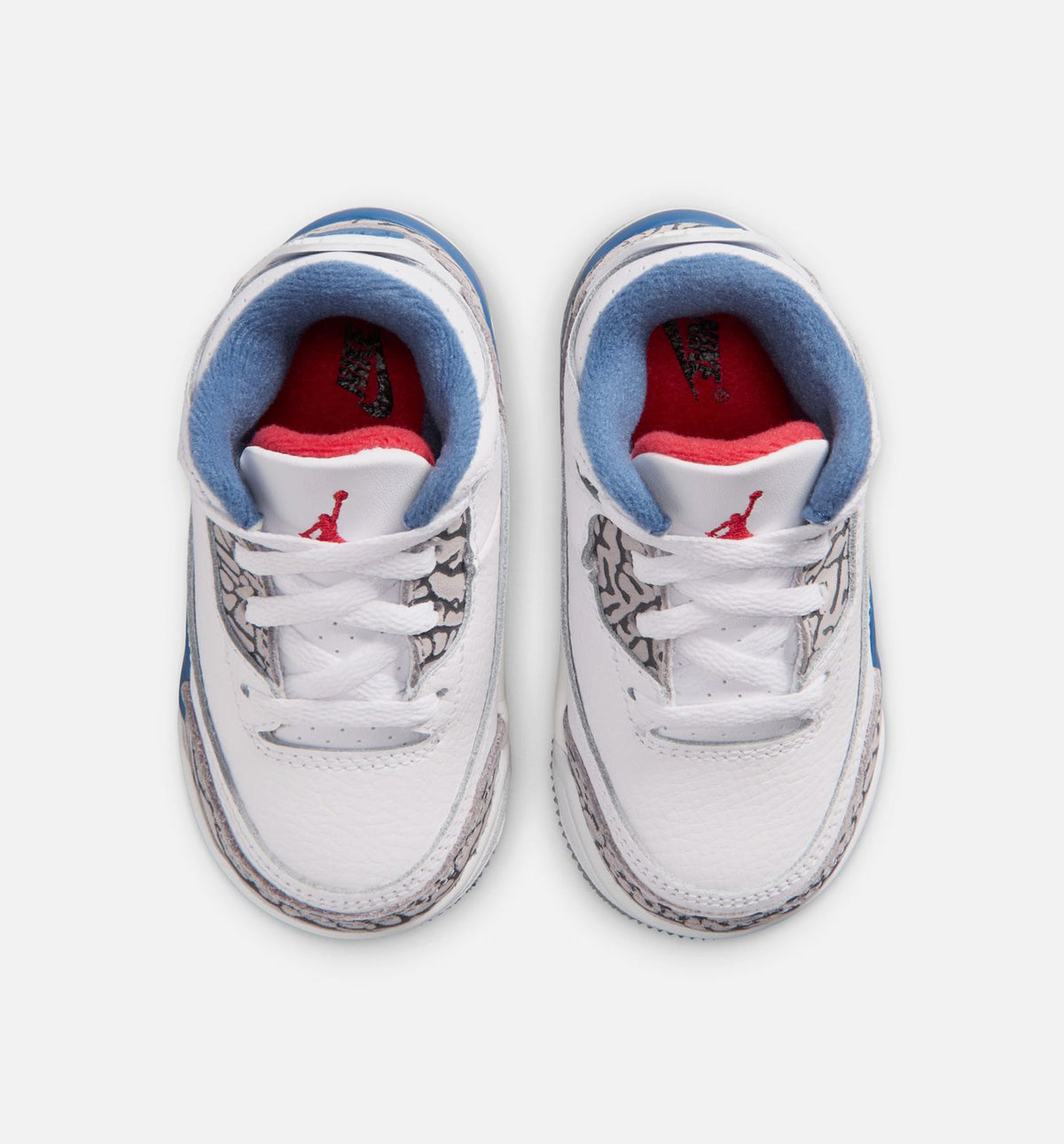 Air Jordan 3 Retro OG "True Blue" Infant/Toddler Lifestyle Shoes – White/Fire Red/True Blue