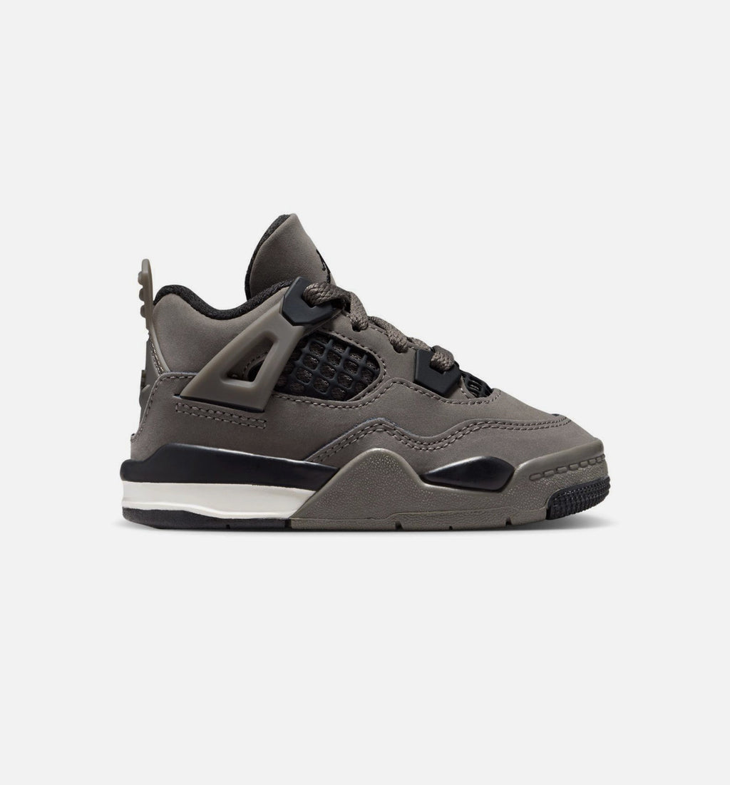 Air Jordan 4 Retro "Cave Stone and Black" Infant/Toddler Lifestyle Shoes – Cave Stone/Black/Moon Particle