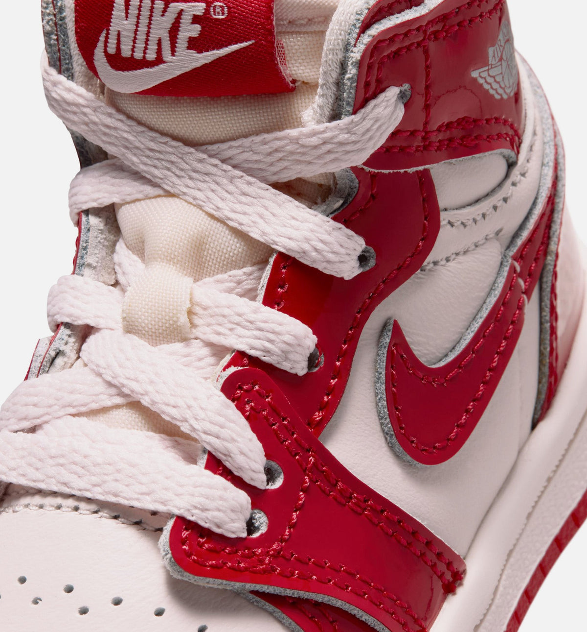 Air Jordan 1 Retro High OG "Nails and Grails" Infant/Toddler Lifestyle Shoes – University Red/Metallic Silver