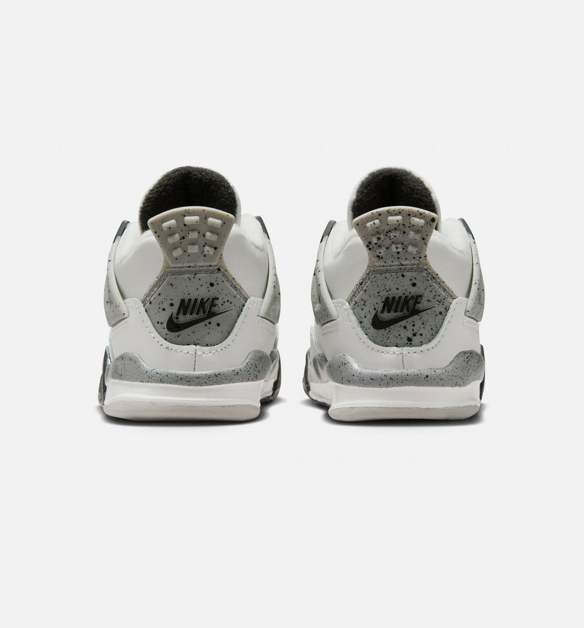 Air Jordan 4 Retro "White Cement" Infant/Toddler Lifestyle Shoes – Summit White/Fire Red/Cement Grey/Black