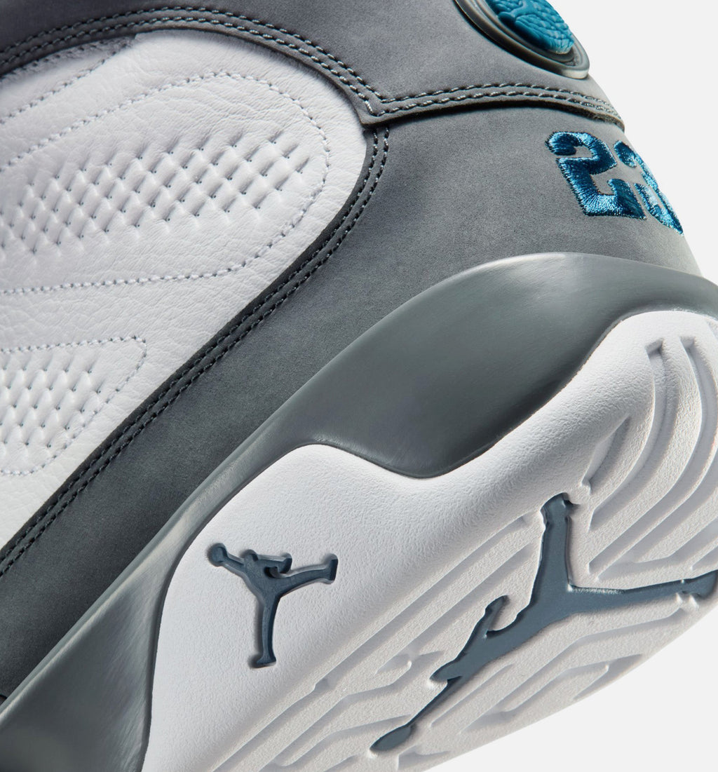 Air Jordan 9 Retro Flint Grey Men's Lifestyle Shoes – White/French Blue/Flint Grey