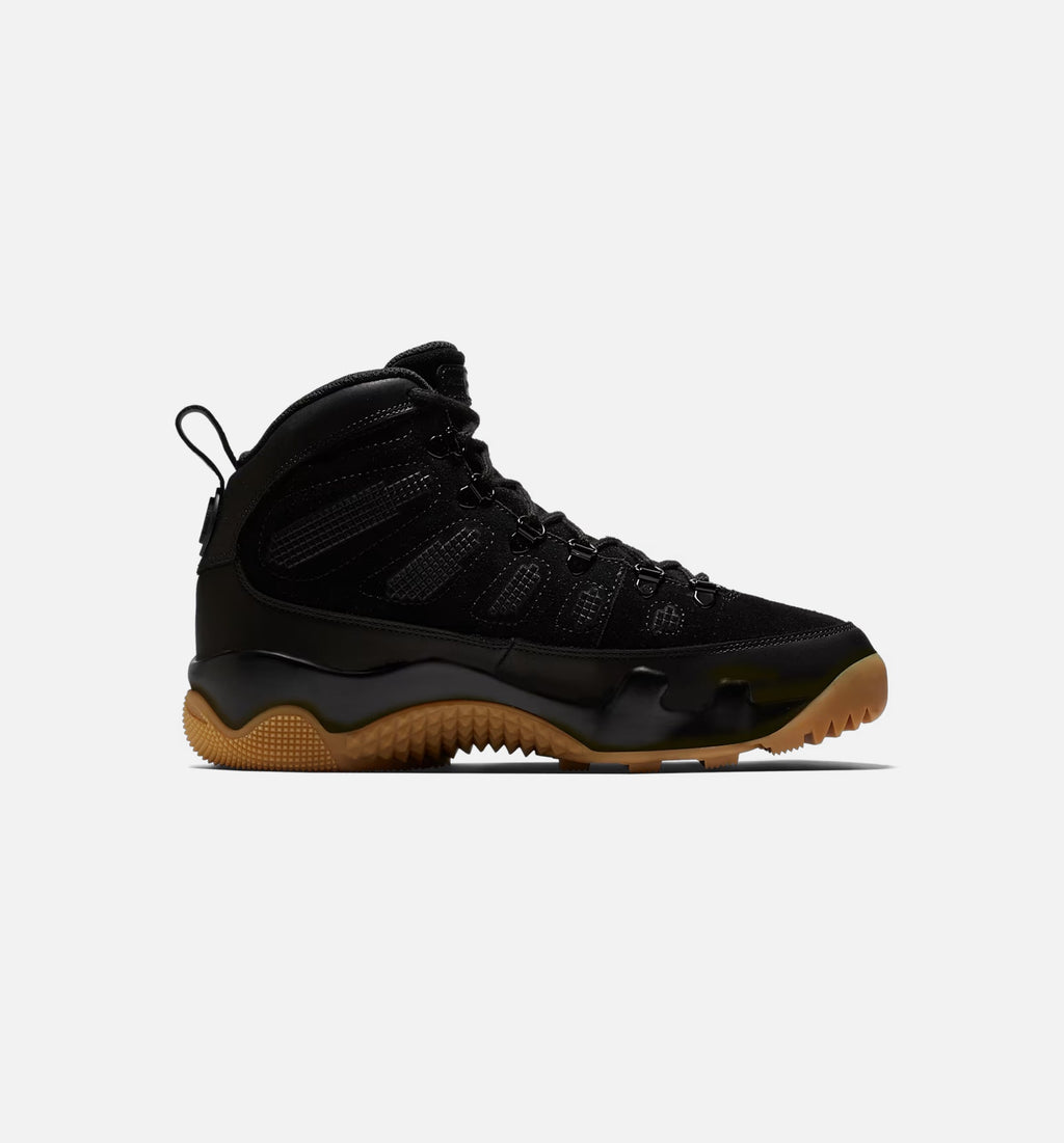 Air Jordan 9 Retro Men's Lifestyle Boots – Black/Black/Gum/Light Brown