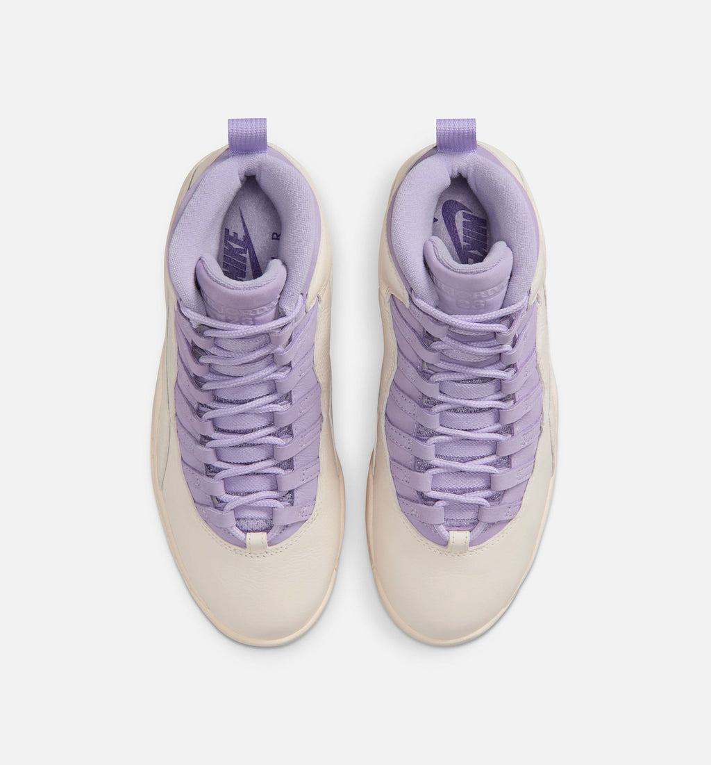Air Jordan 10 Retro Hydrangeas Women's Lifestyle Shoes – Chalk/Hydrangeas/Wild Grape