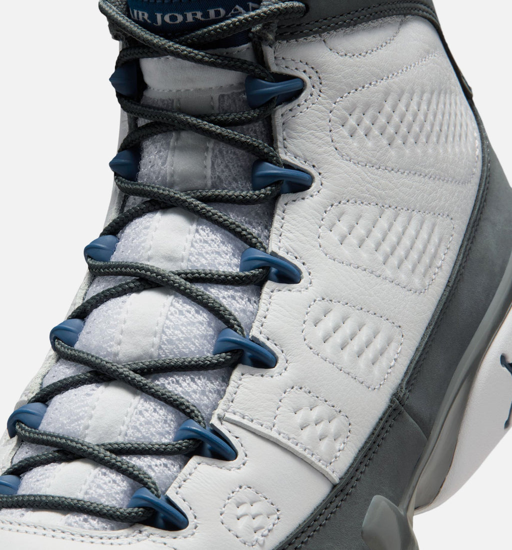 Air Jordan 9 Retro Flint Grey Men's Lifestyle Shoes – White/French Blue/Flint Grey