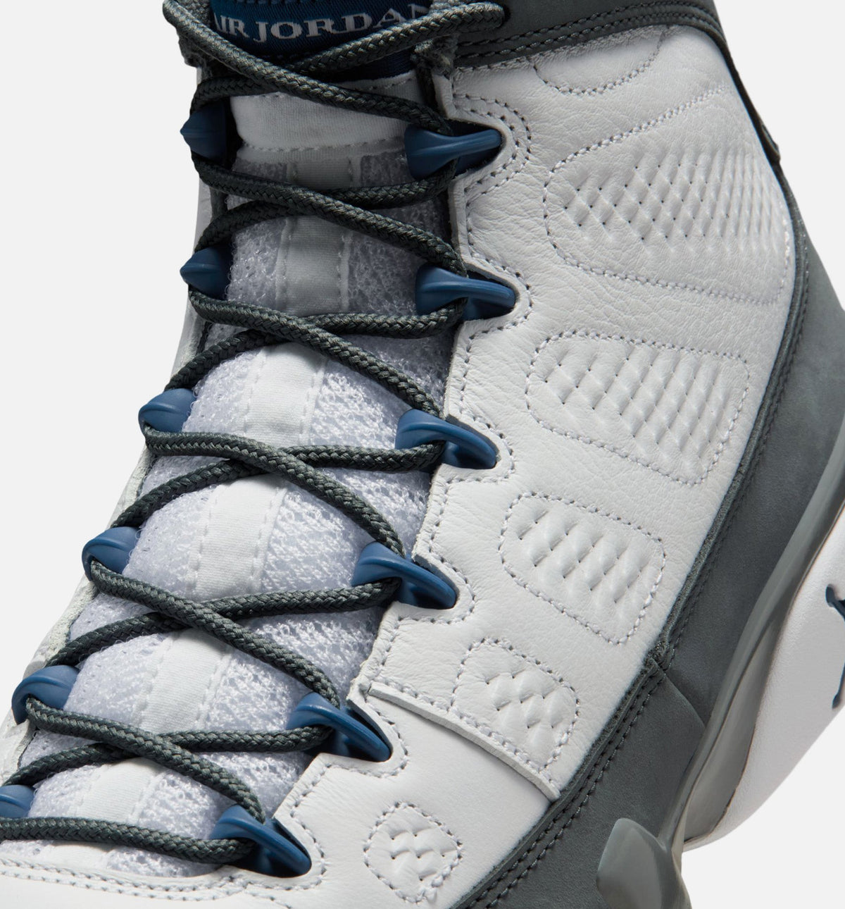 Air Jordan 9 Retro Flint Grey Men's Lifestyle Shoes – White/French Blue/Flint Grey