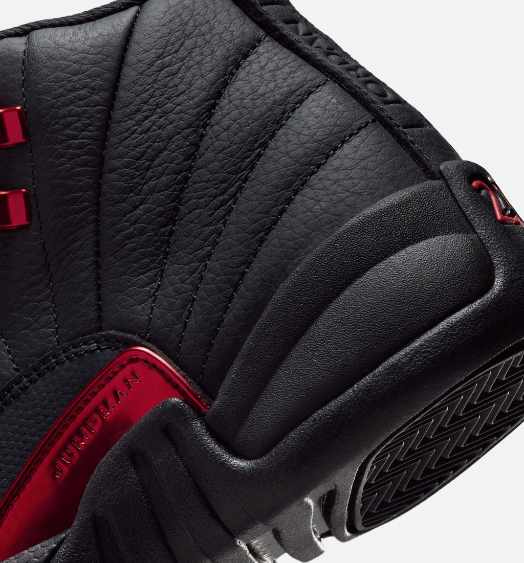Air Jordan 12 Retro Bloodline Grade School Lifestyle Shoes – Black/Varsity Red