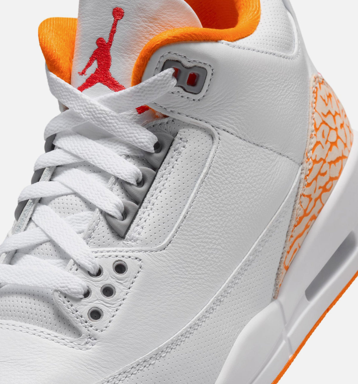 Air Jordan 3 Retro "Orange Citrus" Women's Lifestyle Shoes – White/Multicolor
