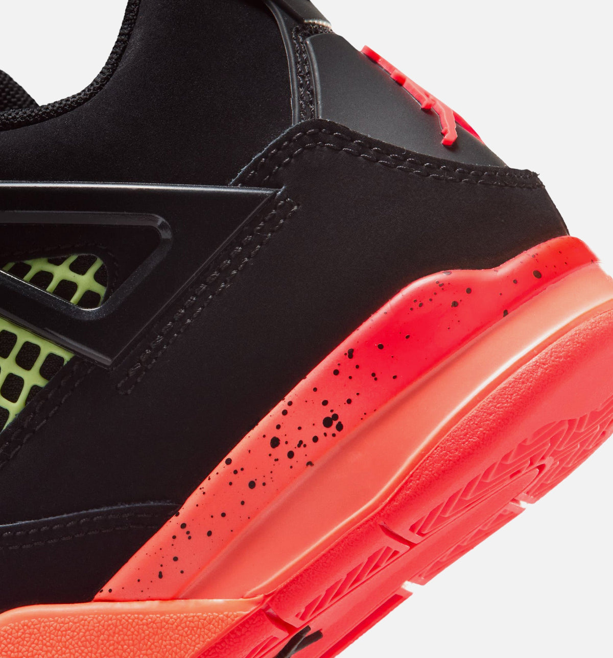 Air Jordan 4 Retro "Black Infrared 23" Preschool Lifestyle Shoes – Black/Infrared 23/Bright Mango