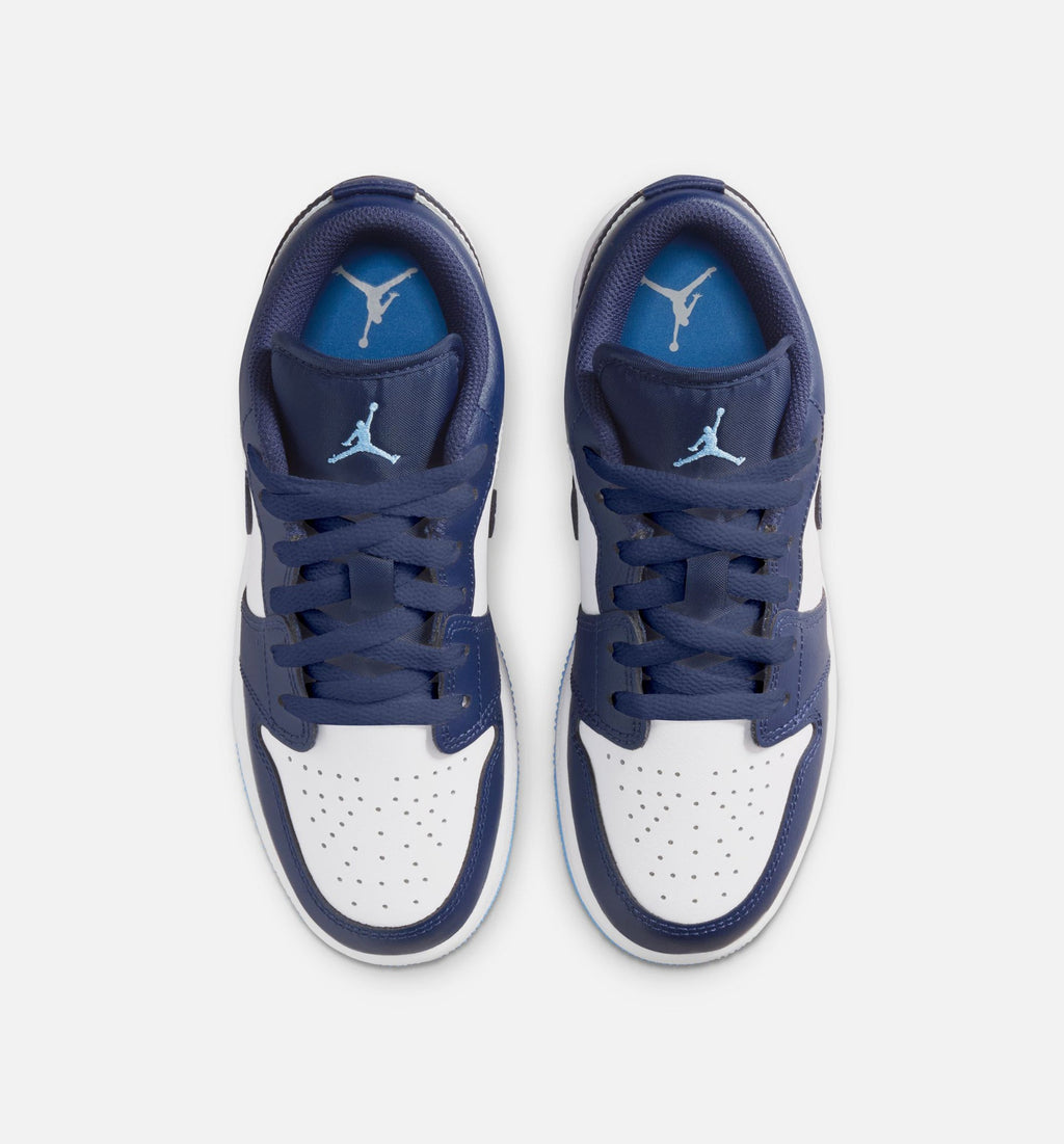 Air Jordan 1 Low "Midnight Navy" Grade School Lifestyle Shoes – Midnight Navy/University Blue/White