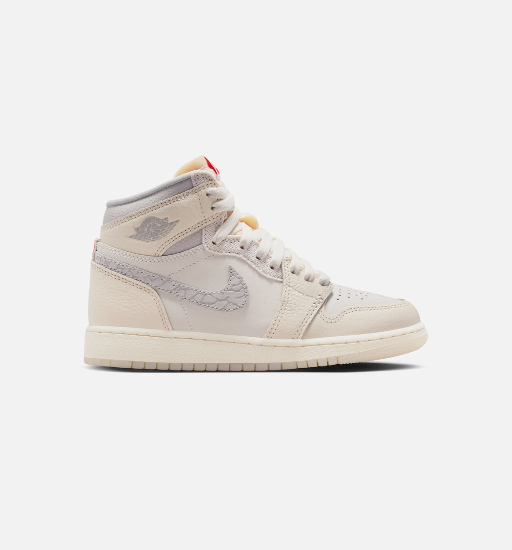 Air Jordan 1 Retro High OG "Sail" Grade School Lifestyle Shoes – Sail/University Red/Pale Ivory/Coconut Milk/Phantom