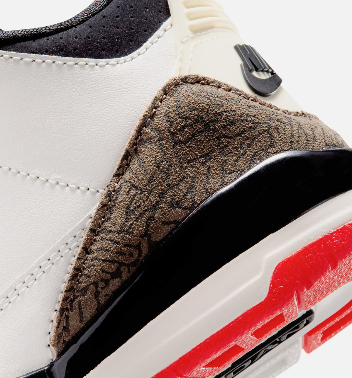 Air Jordan 3 Retro Sail and University Red Preschool Lifestyle Shoes – Sail/Black/University Red/Pale Ivory