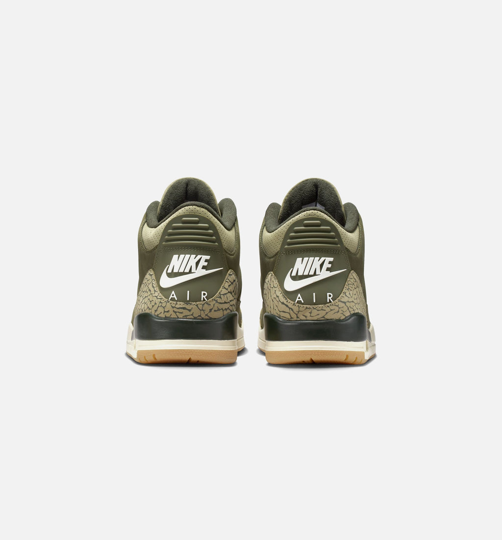 Air Jordan 3 Retro "Medium Olive" Men's Lifestyle Shoes – Medium Olive/Sequoia/Neutral Olive/Sail/Total Crimson