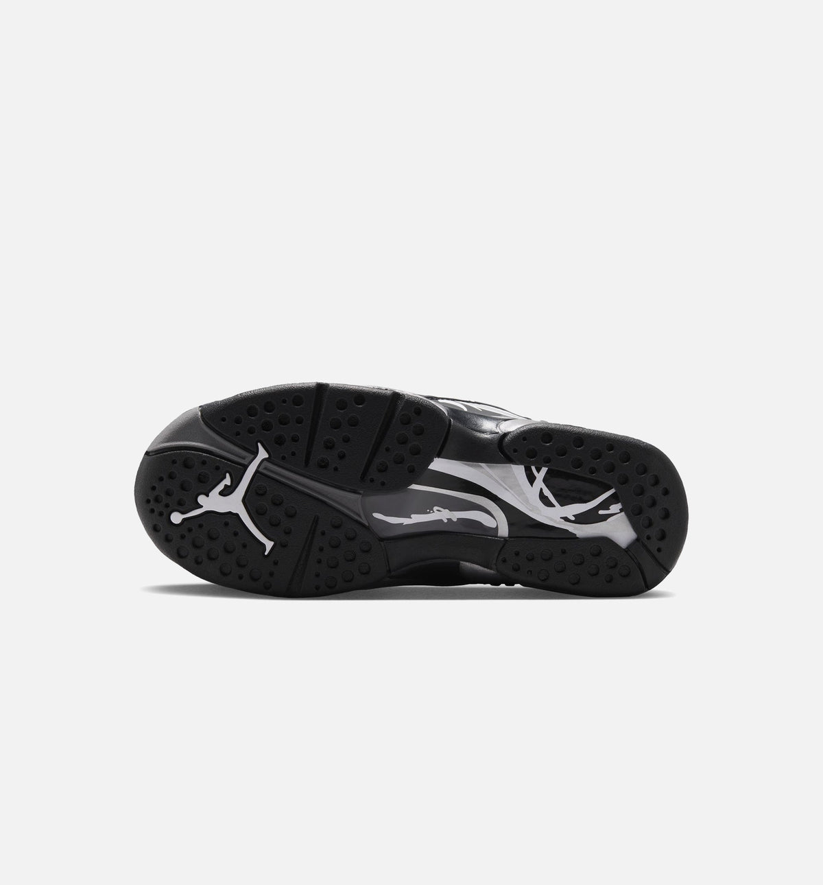 Air Jordan 8 Retro Chrome Grade School Lifestyle Shoes – Black/White/Light Graphite