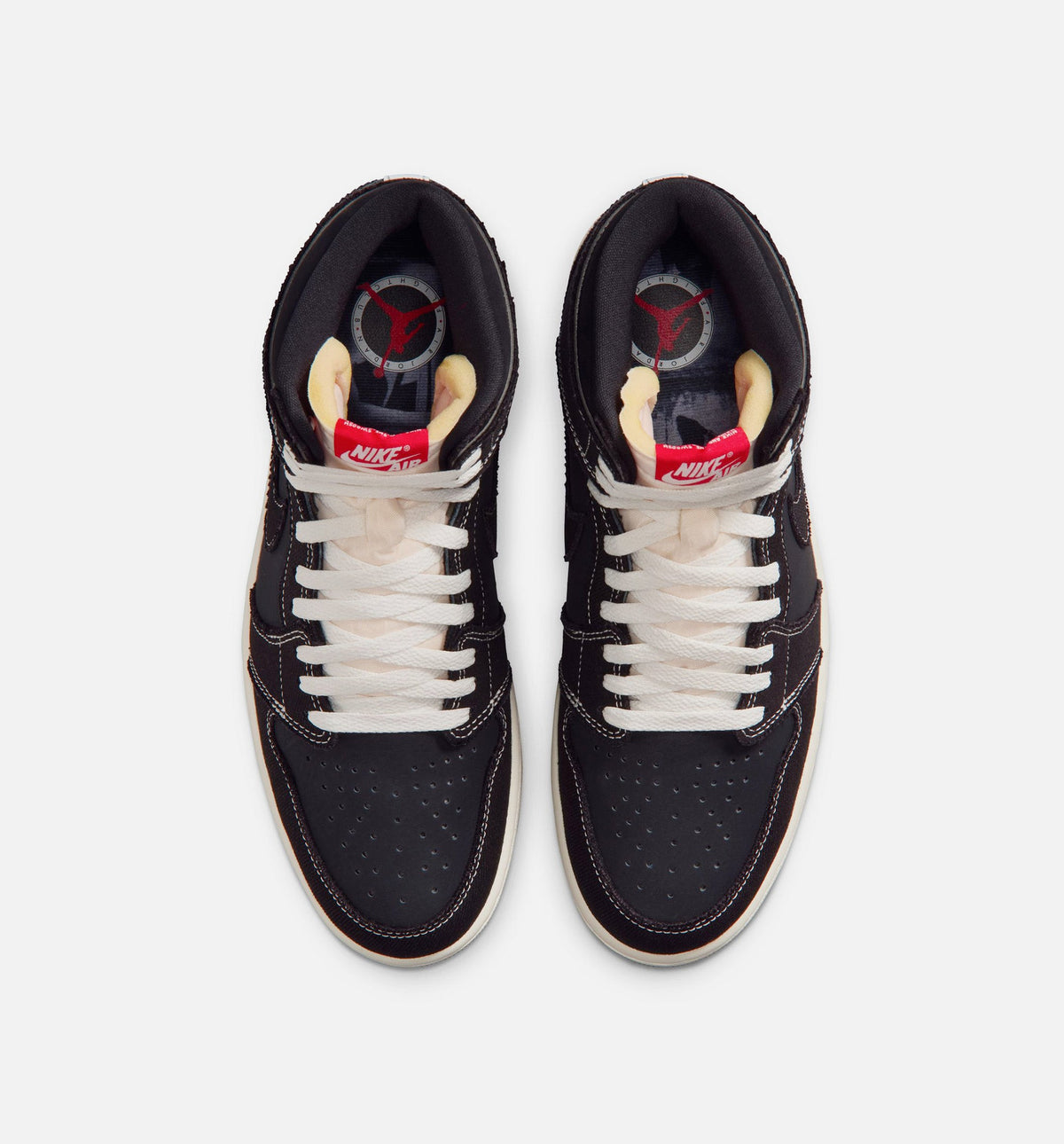 Air Jordan 1 Retro High OG "Flight Club" Men's Lifestyle Shoes – Black/University Red/Sail/Gum Medium Brown