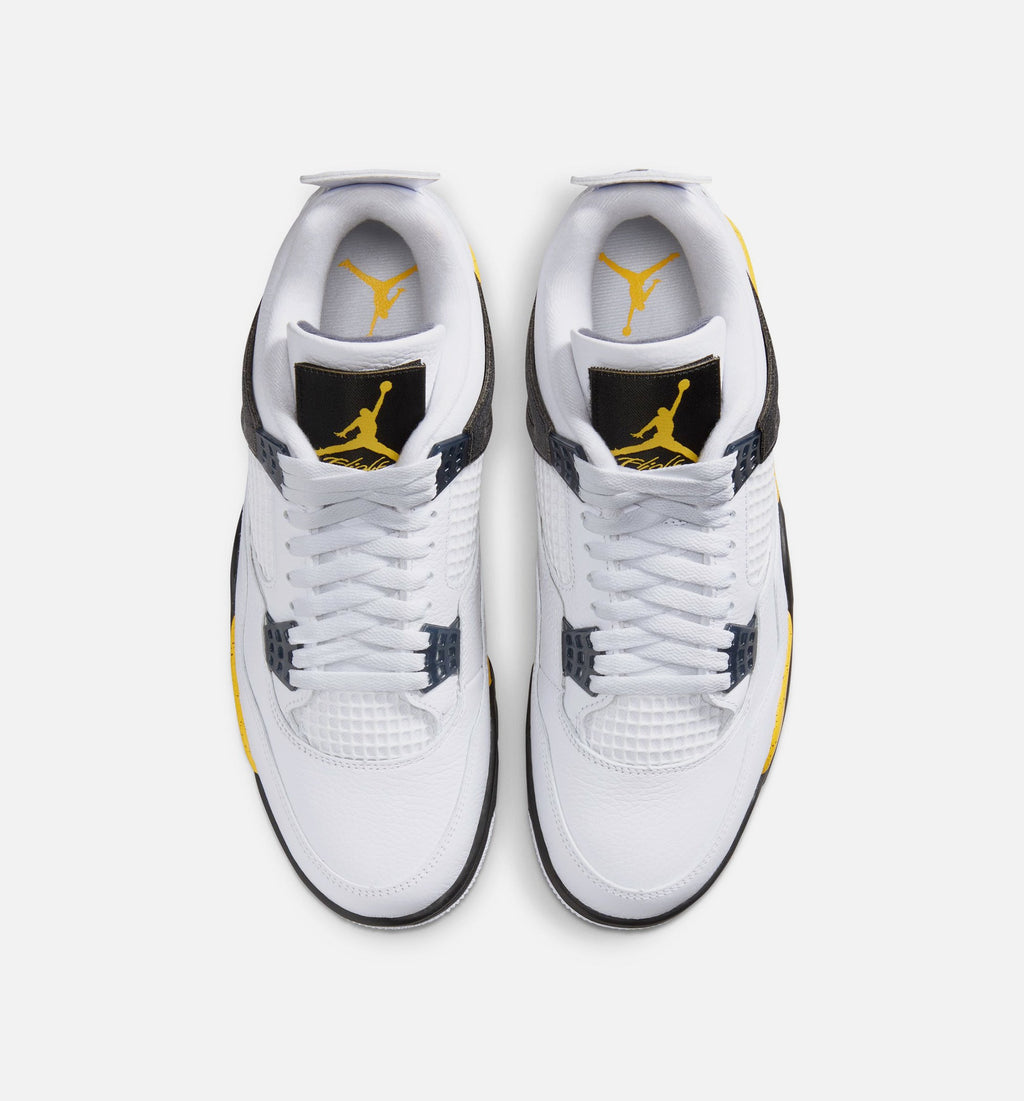 Air Jordan 4 Retro "Rare Air" Tour Yellow Men's Lifestyle Shoes – White/Dark Blue Grey/Black/Tour Yellow