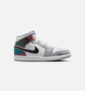 Air Jordan 1 Mid SE Men's Lifestyle Shoes – Black/White/Wolf Grey