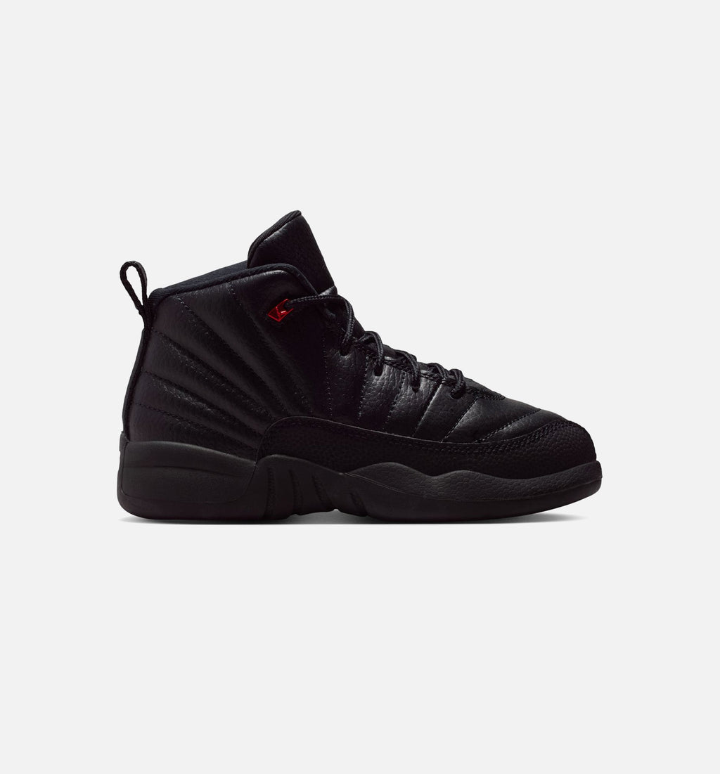 Air Jordan 12 Retro Bloodline Preschool Lifestyle Shoes – Black/Varsity Red