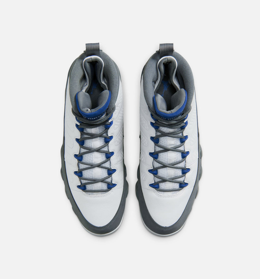 Air Jordan 9 Retro Flint Grey Men's Lifestyle Shoes – White/French Blue/Flint Grey