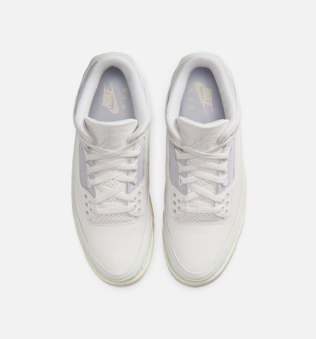 Air Jordan 3 Retro "Sail and Jade Aura" Men's Lifestyle Shoes – Sail/Jade Aura/Aura/Iced Carmine
