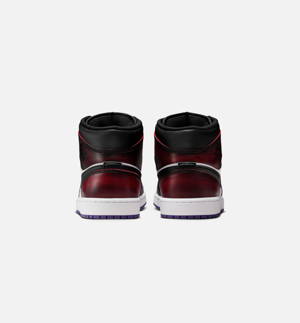 Air Jordan 1 Mid SE "True Red" Men's Lifestyle Shoes – True Red/White/Court Purple/Black