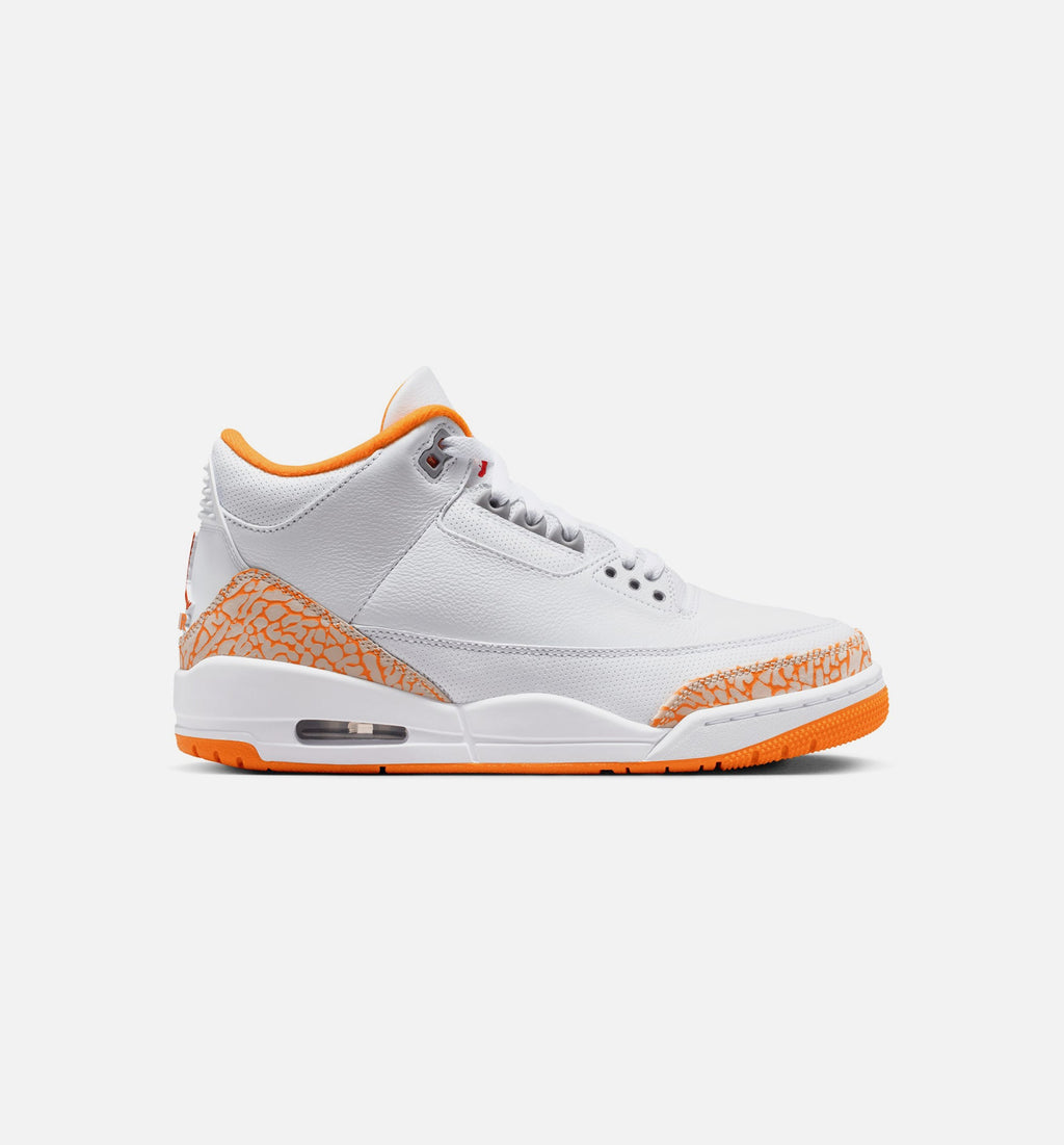 Air Jordan 3 Retro "Orange Citrus" Women's Lifestyle Shoes – White/Multicolor