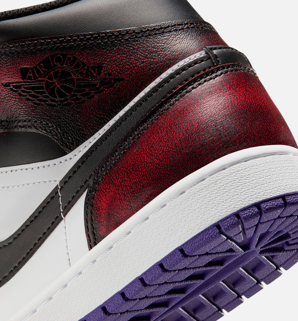Air Jordan 1 Mid SE "True Red" Men's Lifestyle Shoes – True Red/White/Court Purple/Black