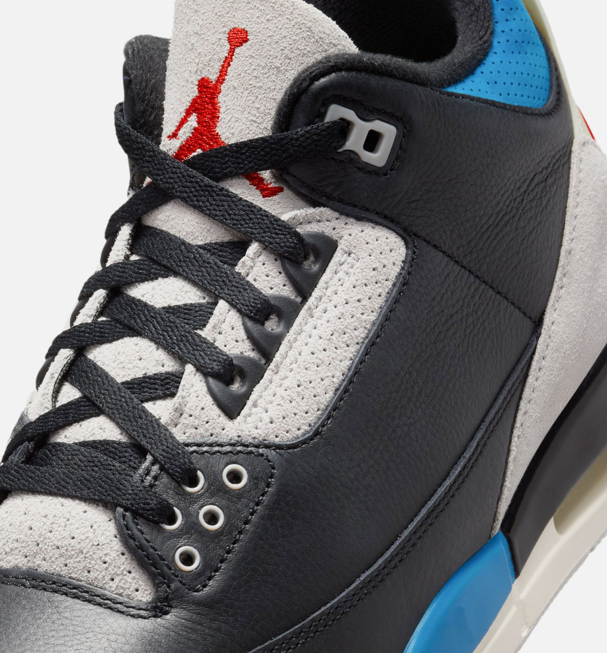 Air Jordan 3 Retro OG "Rare Air" Men's Lifestyle Shoes – Black/Chile Red/Neutral Grey
