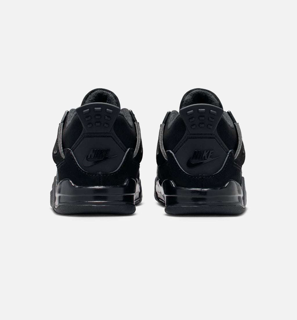 Air Jordan 4 Retro "Black Cat" Infant/Toddler Lifestyle Shoes – Black/Light Graphite