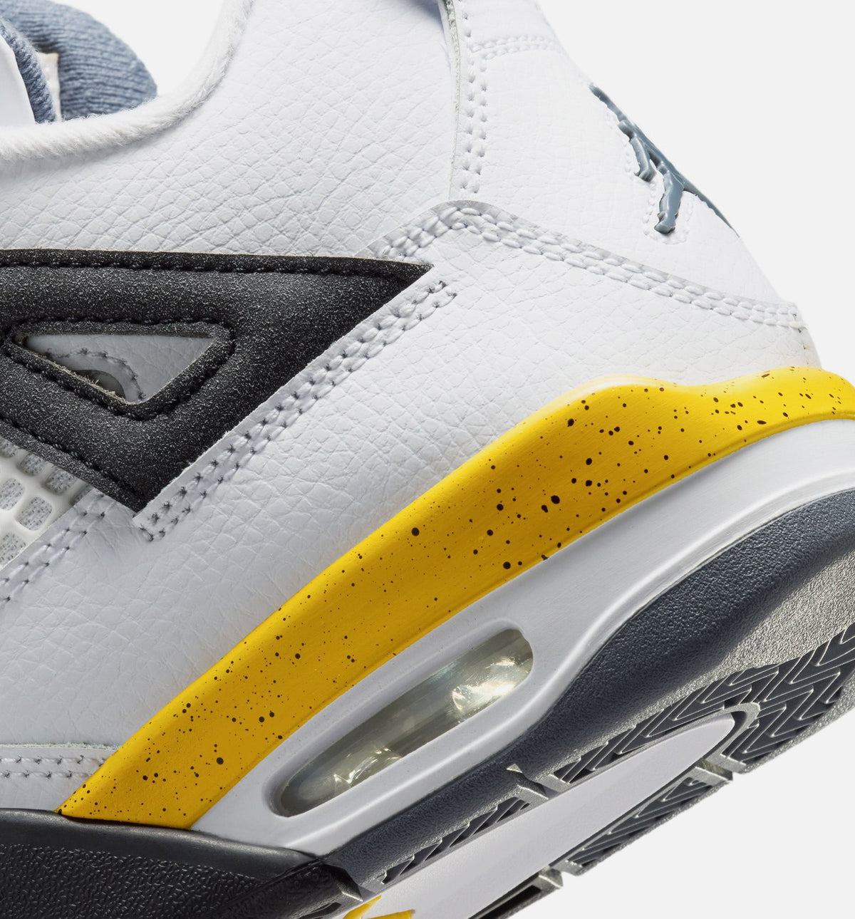 Air Jordan 4 Retro "Rare Air" Tour Yellow Grade School Lifestyle Shoes – White/Dark Blue Grey/Black/Tour Yellow