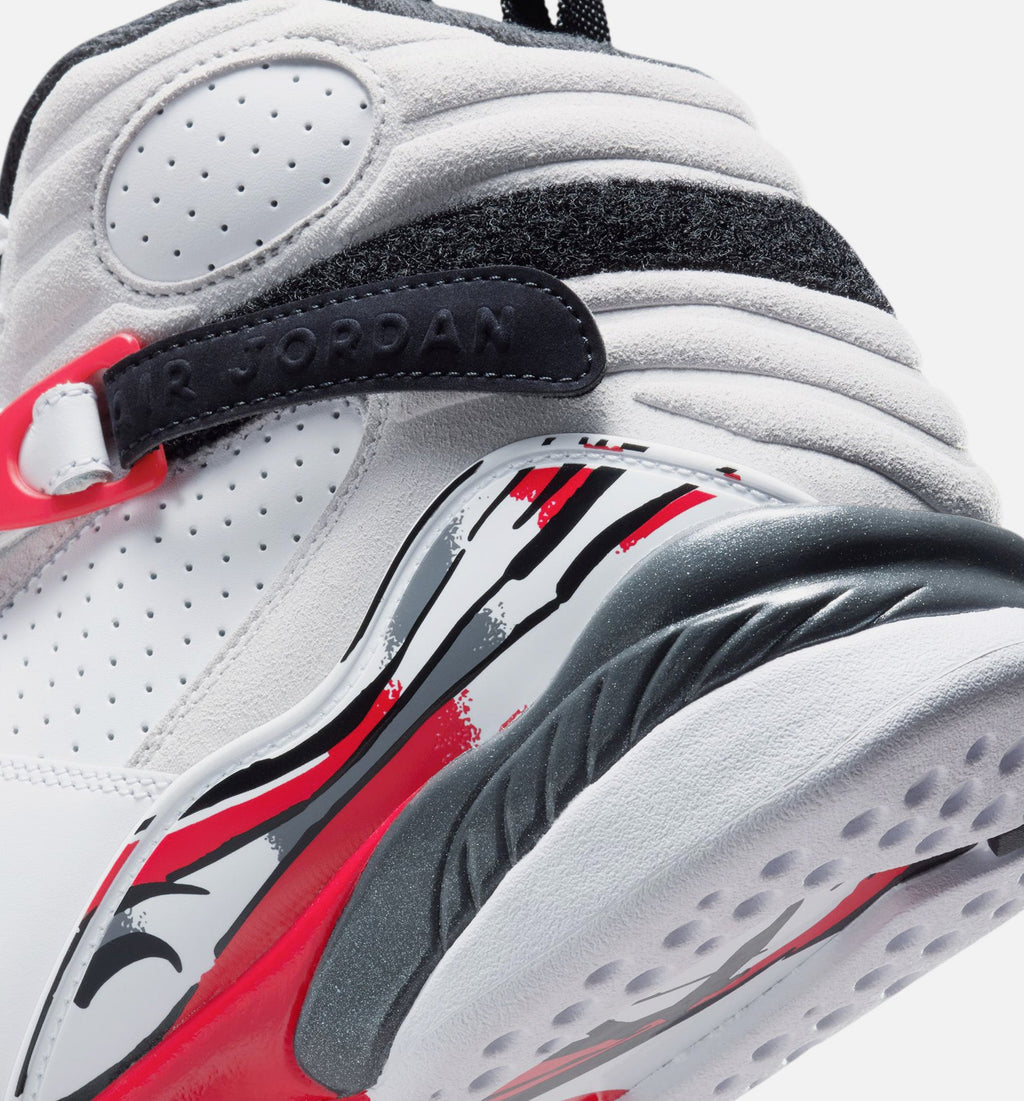 Air Jordan 8 Retro True Red Men's Lifestyle Shoes – White/Black/True Red