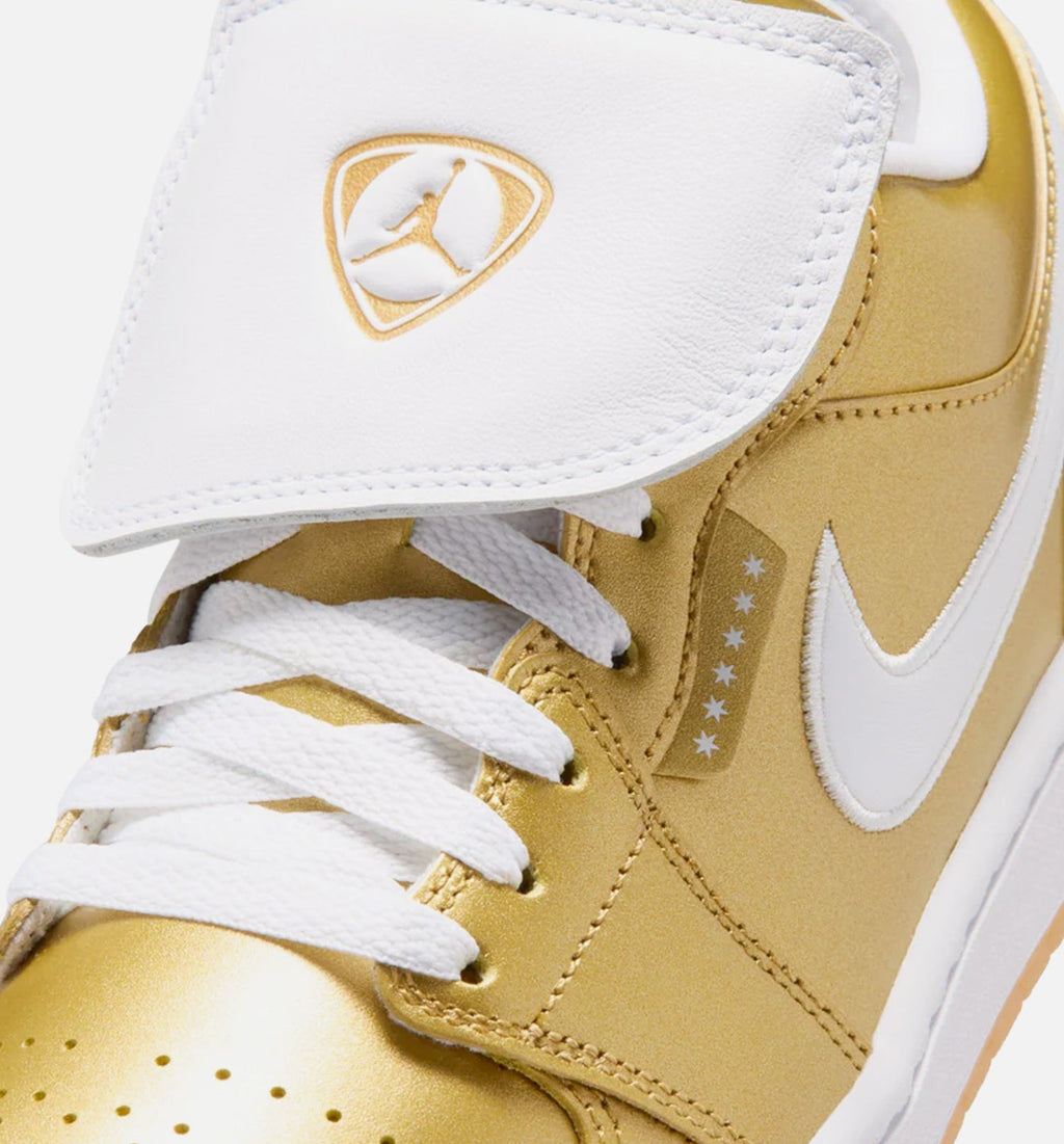 Air Jordan 1 Low Gold Women's Lifestyle Shoes – Gold/White/Gum Yellow