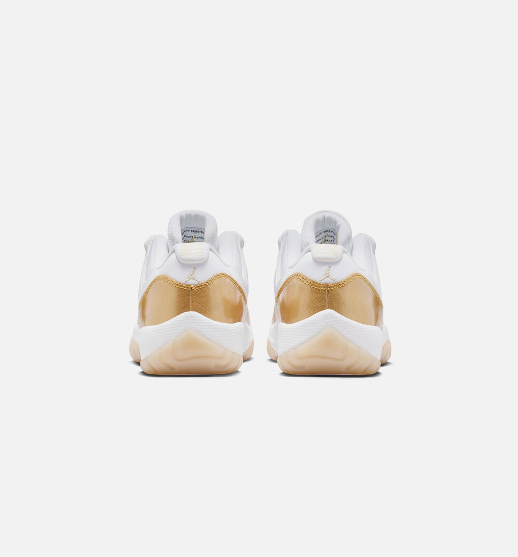 Air Jordan 11 Retro Low Mother's Day Women's Lifestyle Shoes – White/Metallic Gold/Team Gold
