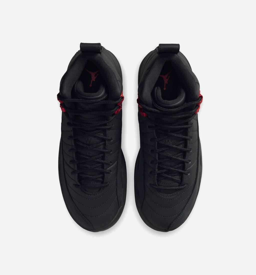 Air Jordan 12 Retro Bloodline Grade School Lifestyle Shoes – Black/Varsity Red
