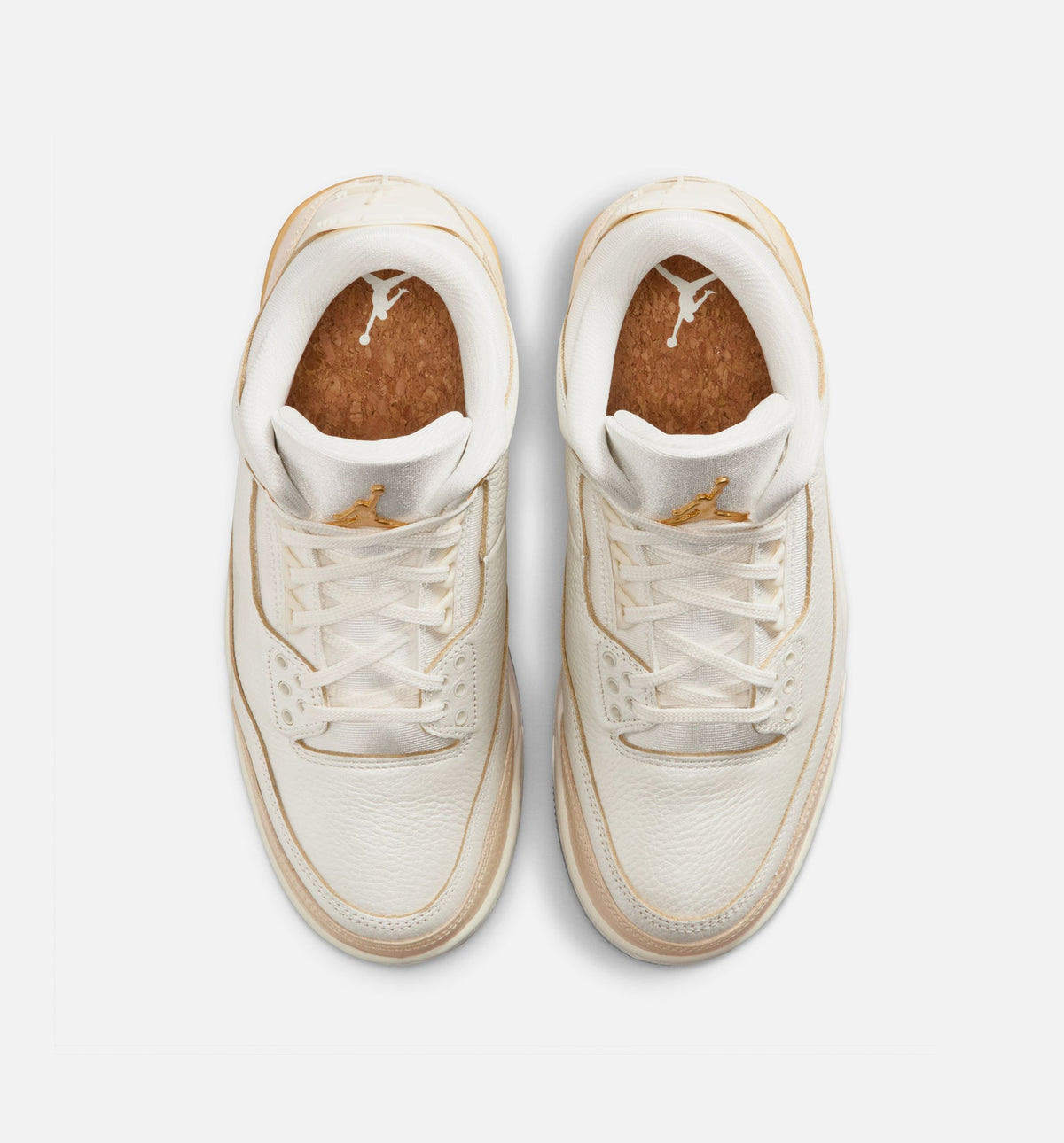 Air Jordan 3 Retro Women's Lifestyle Shoes – Sail/Team Gold/Pale Ivory/Metallic Gold Ice