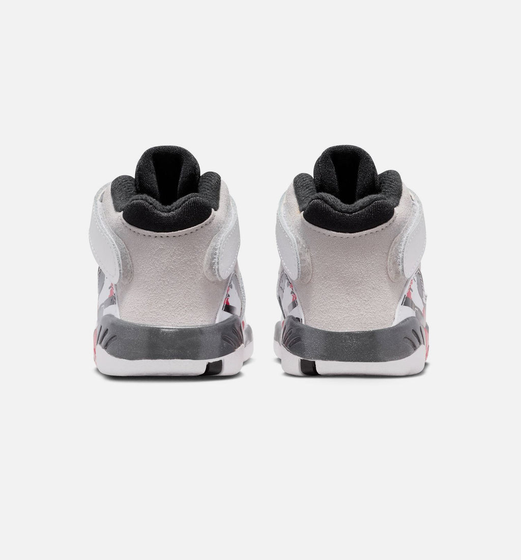 Air Jordan 8 Retro True Red Infant/Toddler Lifestyle Shoes – White/Black/True Red