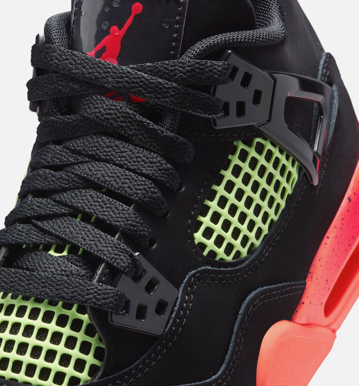 Air Jordan 4 Retro "Black Infrared 23" Grade School Lifestyle Shoes – Black/Infrared 23/Bright Mango