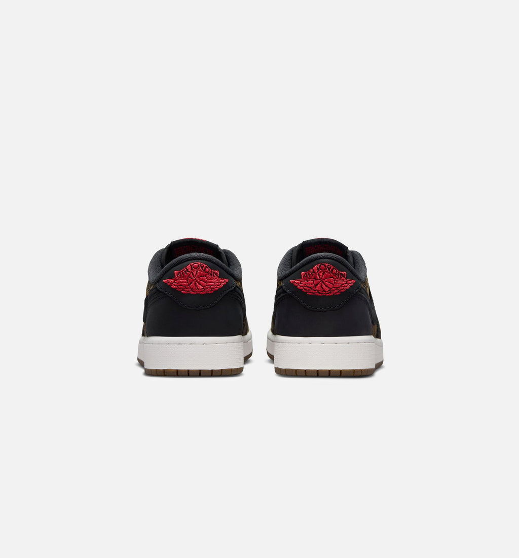 Air Jordan 1 Retro Low OG "Laser Black and Varsity Red" Grade School Lifestyle Shoes – Black/Varsity Red/Summit White