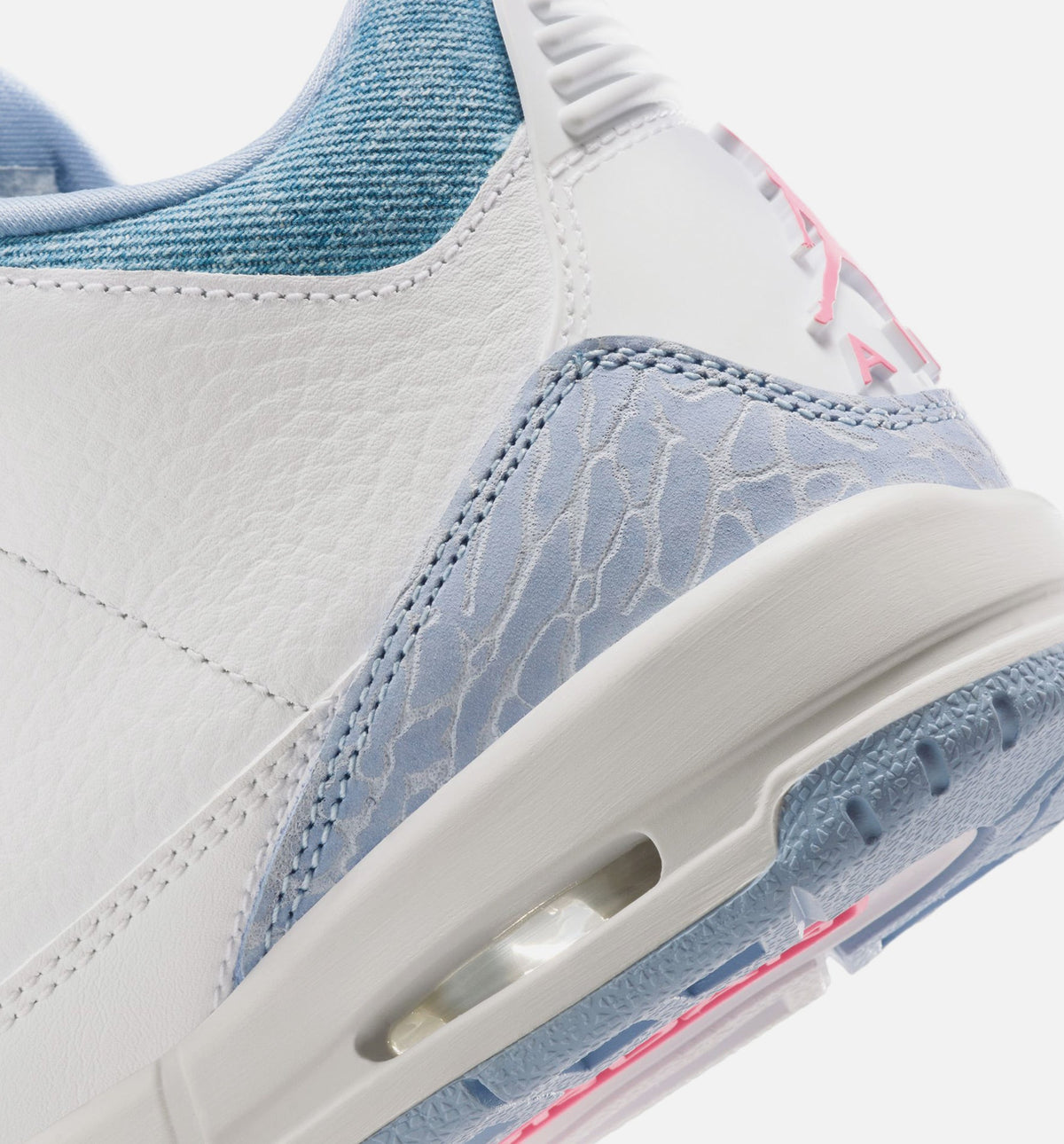Air Jordan 3 Retro "Cobalt Bliss" Grade School Lifestyle Shoes – White/Cobalt Bliss/Football Grey/Pink Glow
